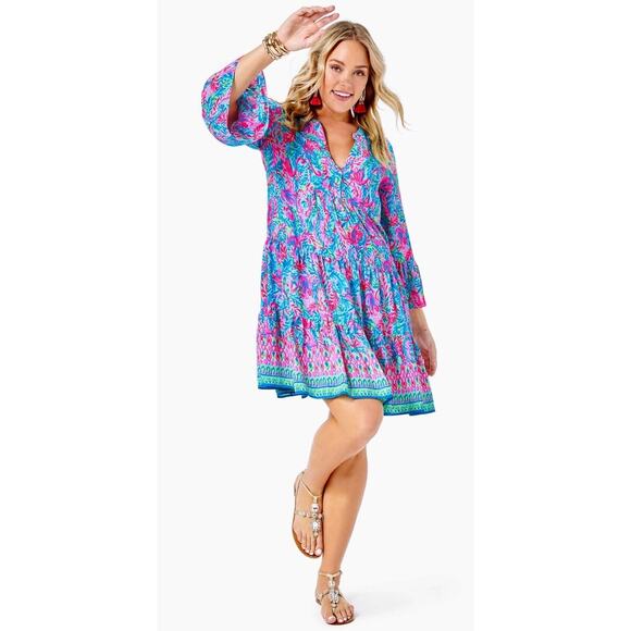 🌺Lilly Pulitzer Shannon Tiered Swing Mini Dress – Size 4 – NWOT🌺 - Picture 1 of 4